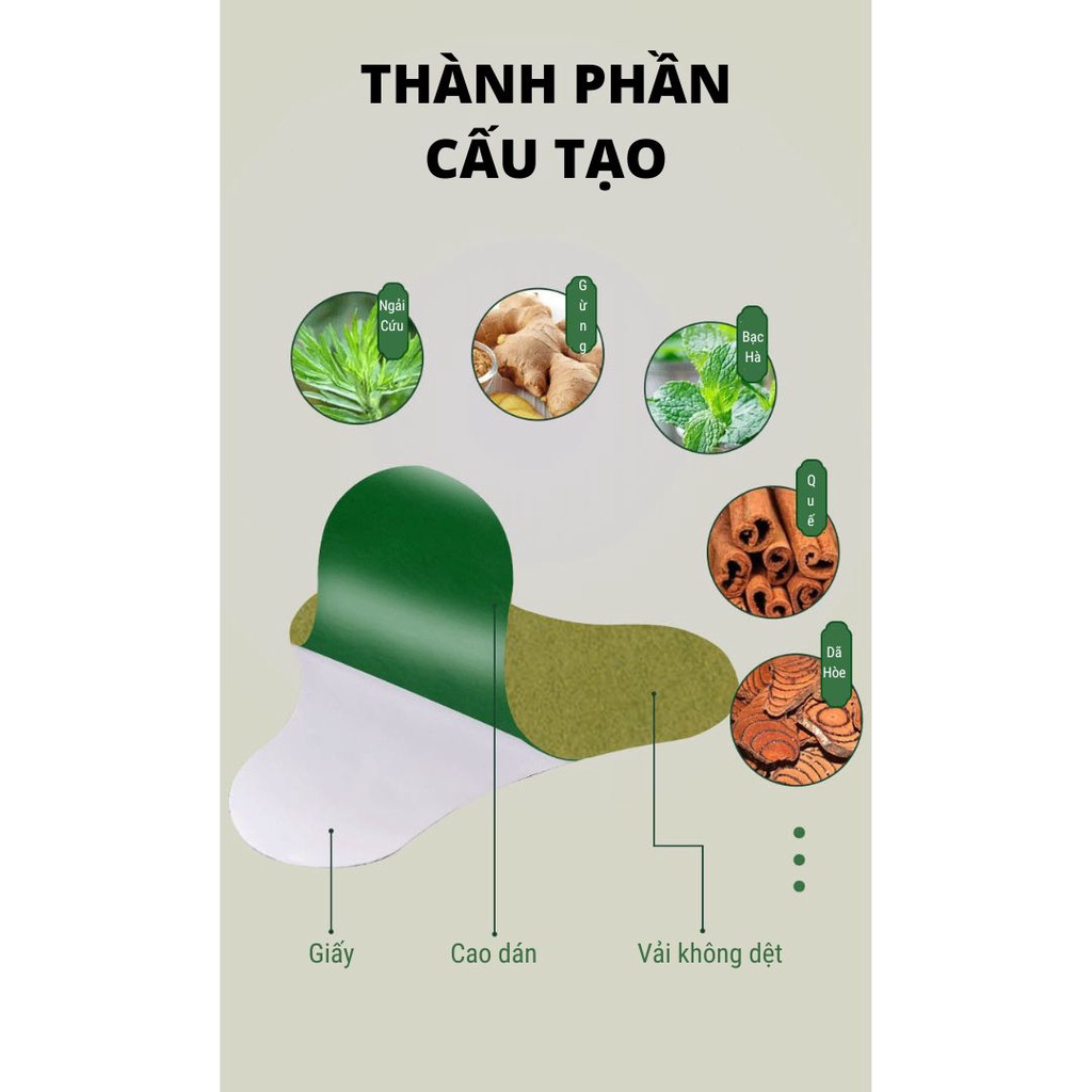 Miếng Dán Ngải Cứu - Giảm Đau Vai Gáy Hiệu Quả Nhất
