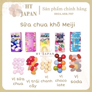 Kẹo sữa chua khô meiji, set 5 hộp gồm 5vị