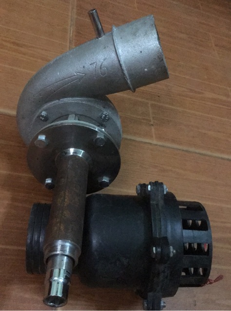 Máy bơm nước chạy bằng xe máy phi 76 - thân dài - siêu khỏe