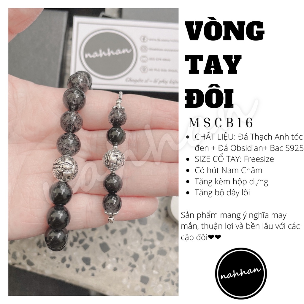 Vòng tay đôi MSCB16 , lắc tay nam nữ , 100% tự nhiên kết hạt sáng bóng thanh lịch và đơn giản , phukiennahhan | BigBuy360 - bigbuy360.vn