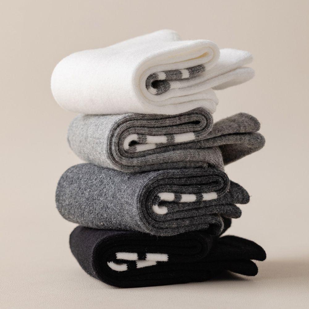 Vớ Màu Trơn Họa Tiết Kẻ Sọc Thời Trang Đường Phố Hàn Quốc Dành Cho Bạn Nữ VANES1