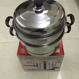Nồi hấp inox 3 tầng
