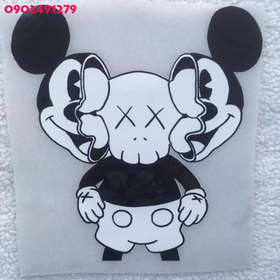 [Giá Sỉ] Hình ủi nhiệt - Mickey Kaws