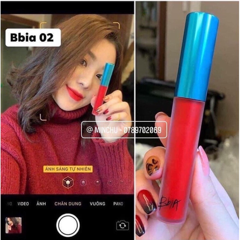 Son Kem Lì Siêu Mịn Bbia Velvet Lip Tint