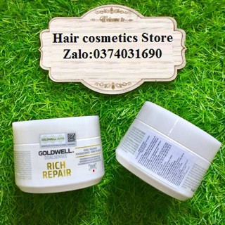 Mặt nạ ủ tóc 60s goldwell dualsenses rich repair restoring siêu chữa trị tóc hư tổn new