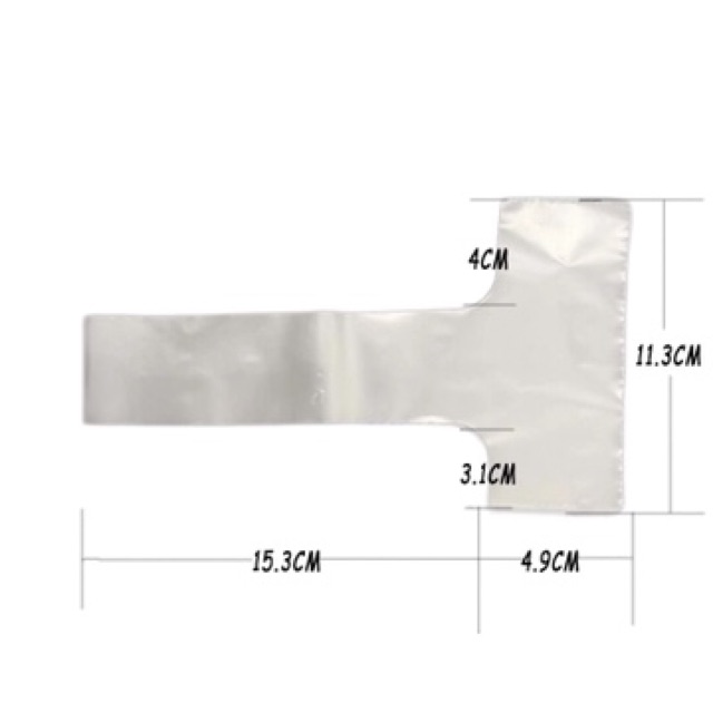 1kg túi chữ T đựng trà sữa