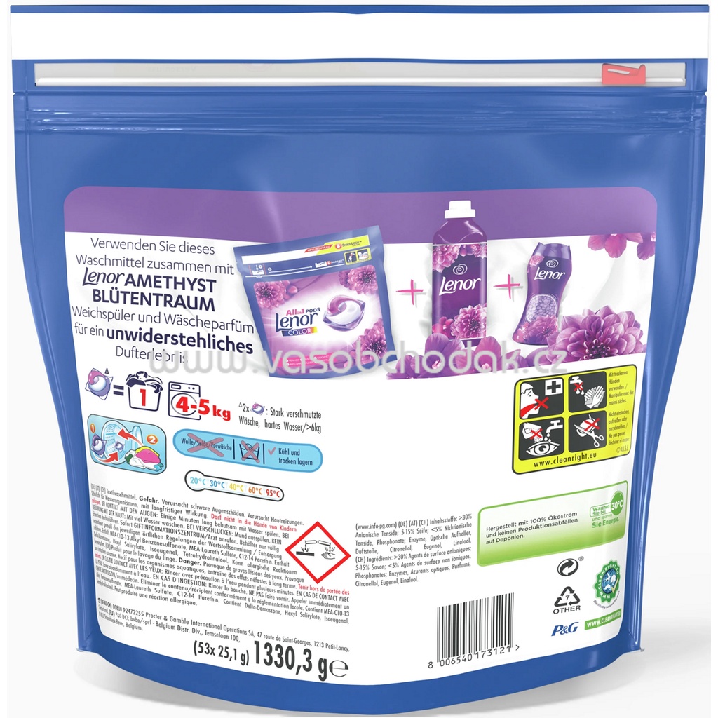 Viên giặt quần áo Lenor lưu giữ mùi hương cực lâu