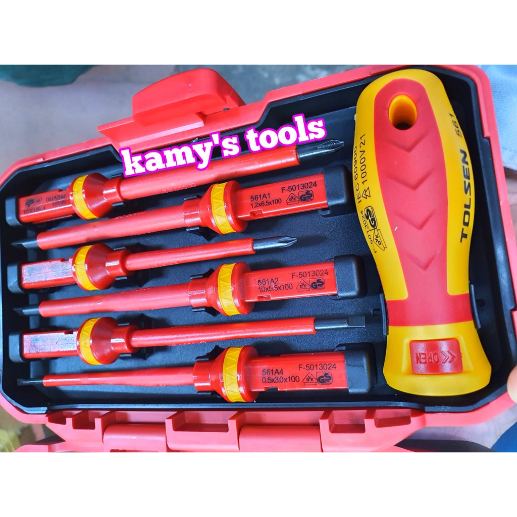 Bộ tua vít cách điện Tolsen 38016 bộ 13 món