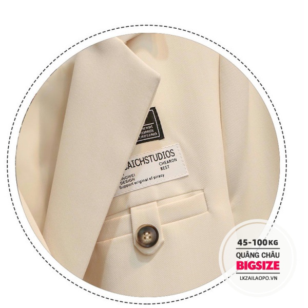 BIGSIZE Nữ (45-100kg) Áo Khoác Dáng Ôm mỏng Thời Trang Mùa Thu Mới Trẻ Trung Cho Nữ | BigBuy360 - bigbuy360.vn