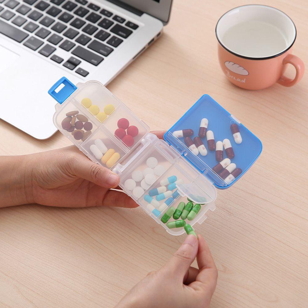Hộp Đựng Thuốc 8 Ngăn Tiện Lợi Khi Đi Du Lịch Ốp