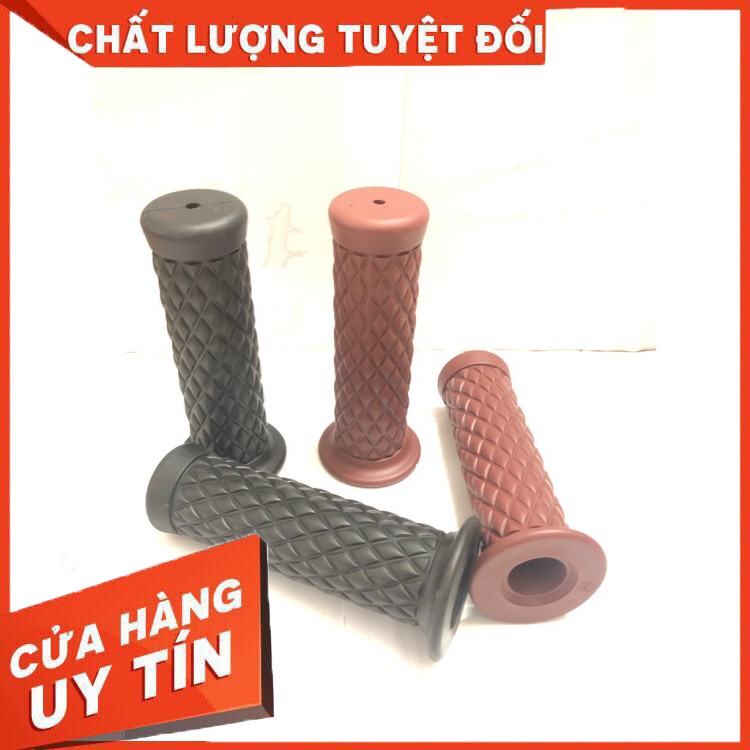 Tay nắm cao su quả trám độ classic, cafe racer....