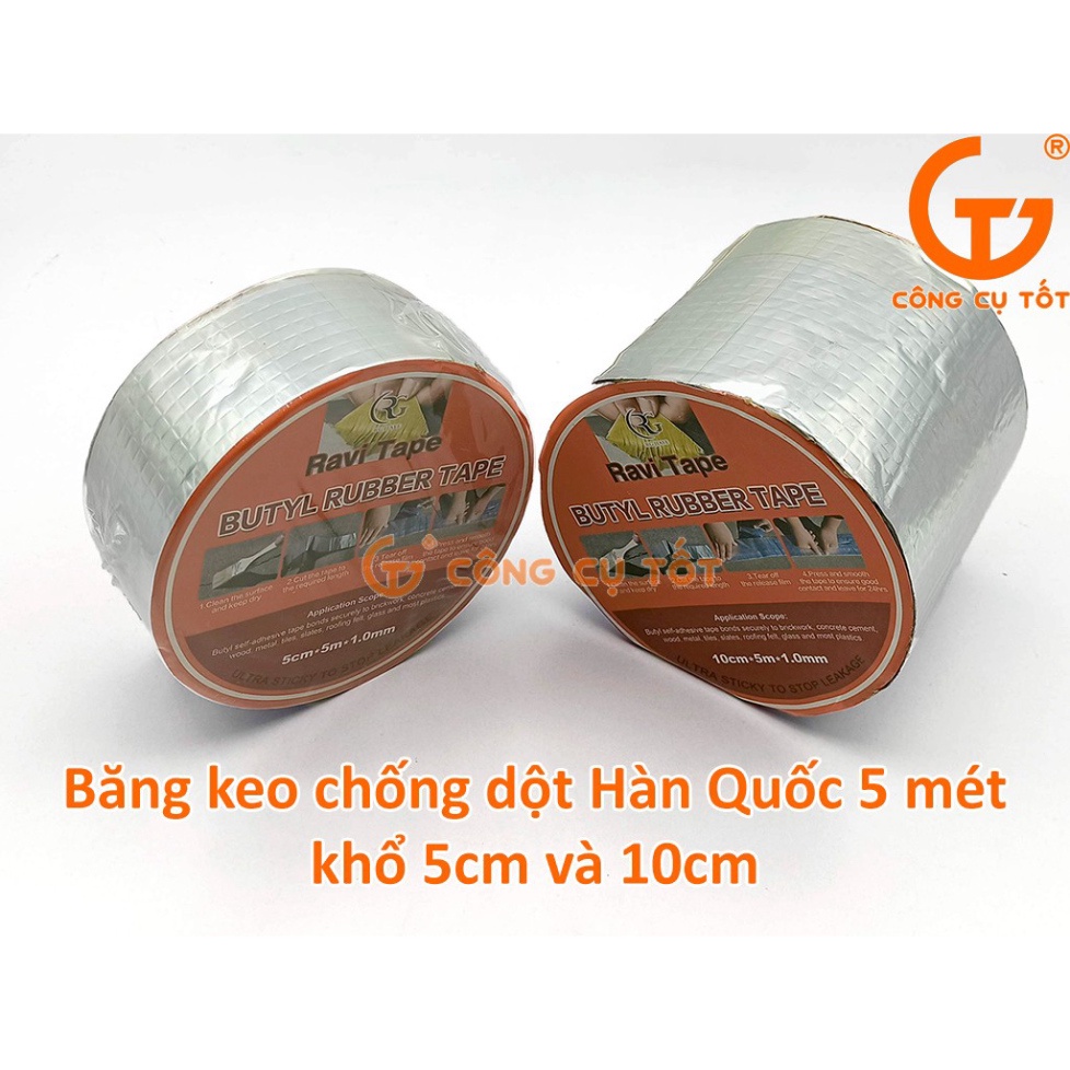 Băng keo chống dột Ravil Hàn Quốc khổ 50mm cuộn 5m