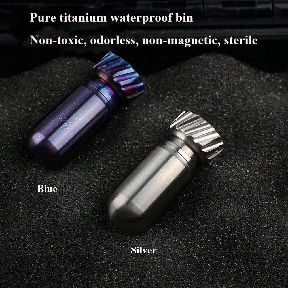 Bình Đựng Nước Mini Bằng Hợp Kim Titan Chống Ẩm Chống Thấm Nước Màu Cầu Vồng