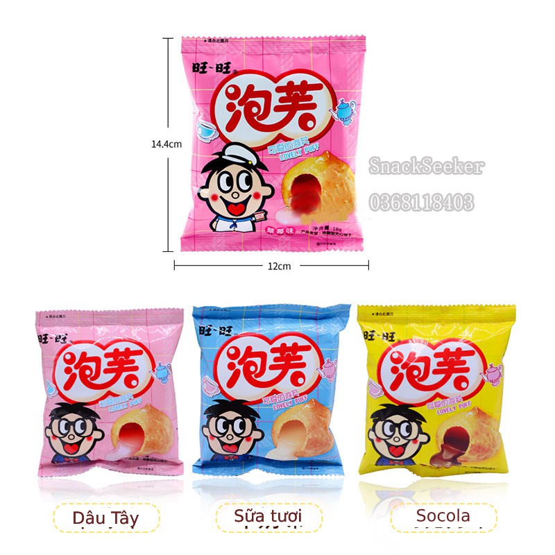 Bánh Su Kem ăn vặt siêu ngon _ SNACK SEEKER😋😋😋_Ăn sáng tiện lợi cho cả nhà-Bánh nhân kem | BigBuy360 - bigbuy360.vn