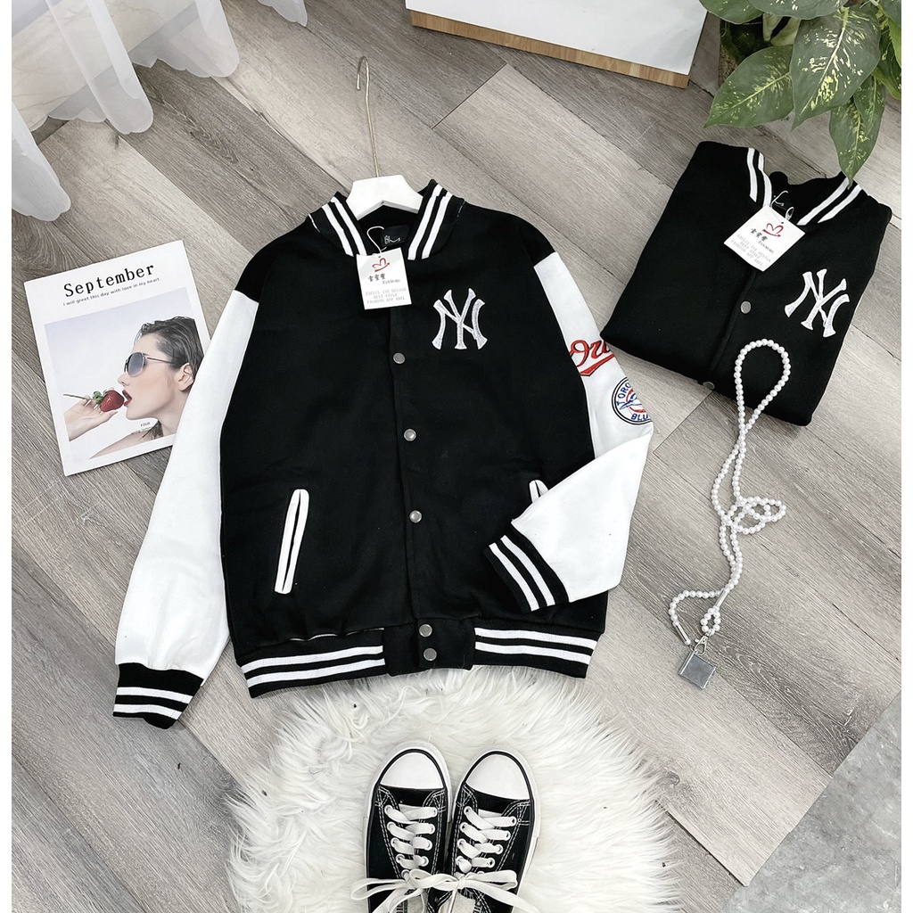 Áo khoác bomber NY thời trang chất nỉ dày dặn | BigBuy360 - bigbuy360.vn