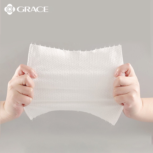 (CUỘN LỚN 70 MIẾNG) Cuộn Khăn Giấy Khô Cotton Dùng Để Rửa Mặt Chăm Sóc Da XIC2