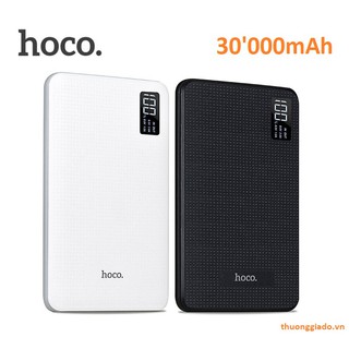 Pin sạc dự phòng hoco b24 , 03 cổng usb, ngân hàng pin di động