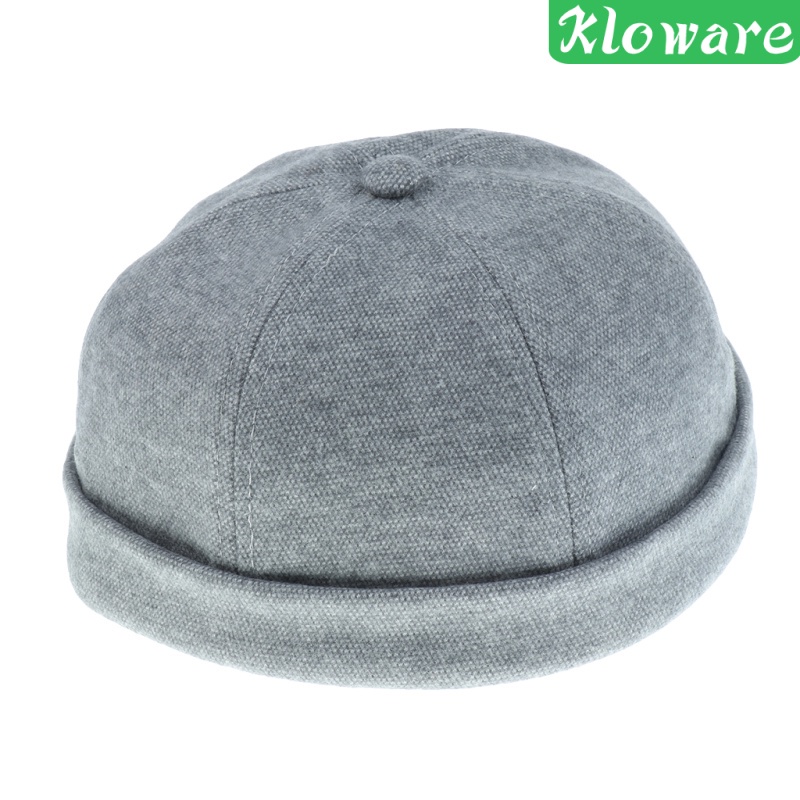 Mũ Beanie Màu Xám Phong Cách Thủy Thủ Cho Nam Nữ