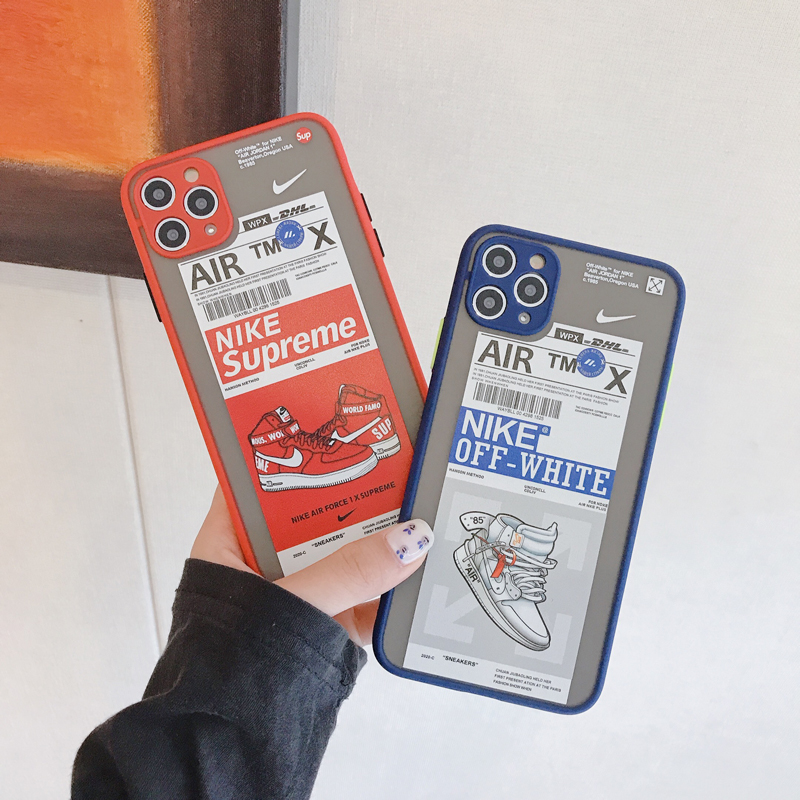 Ốp điện thoại cứng trong suốt in họa tiết giày Nike bảo vệ cho iPhone 12/Pro Max/Mini/6/7/8/Plus/X/XR/Xs Max/11/SE2 | BigBuy360 - bigbuy360.vn