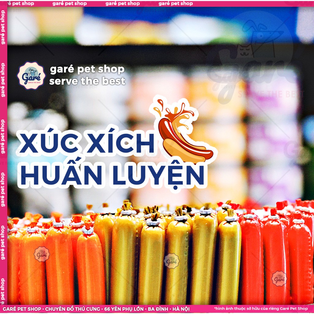 Xúc xích huấn luyện dành cho Chó Mèo từ Gà, Bò, Vịt Garé Pet Shop