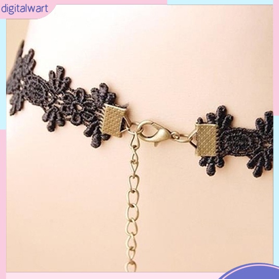 Vòng Cổ Choker Ren Đính Hạt Thời Trang Nữ Tính