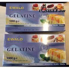 Gelatine lá Ewald - hộp 1kg (lá)