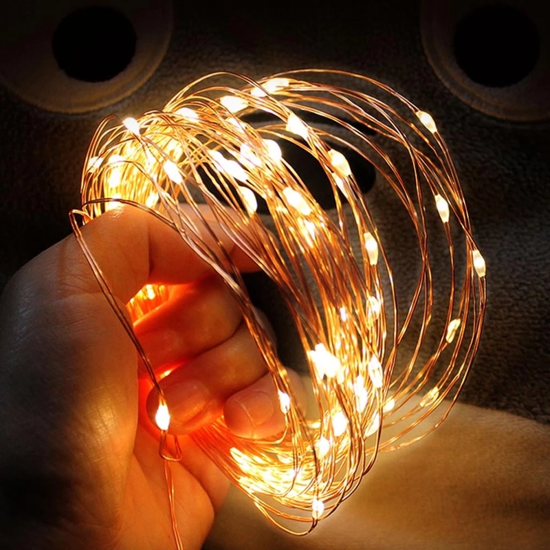 Dây đèn LED kèm kẹp treo ảnh trang trí nhà cửa xinh xắn