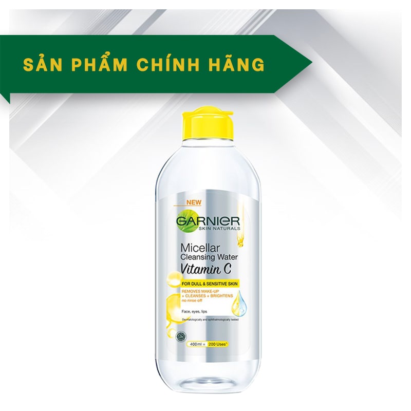 Nước làm sạch và tẩy trang cho mọi loại da Garnier Micellar Water 400ml