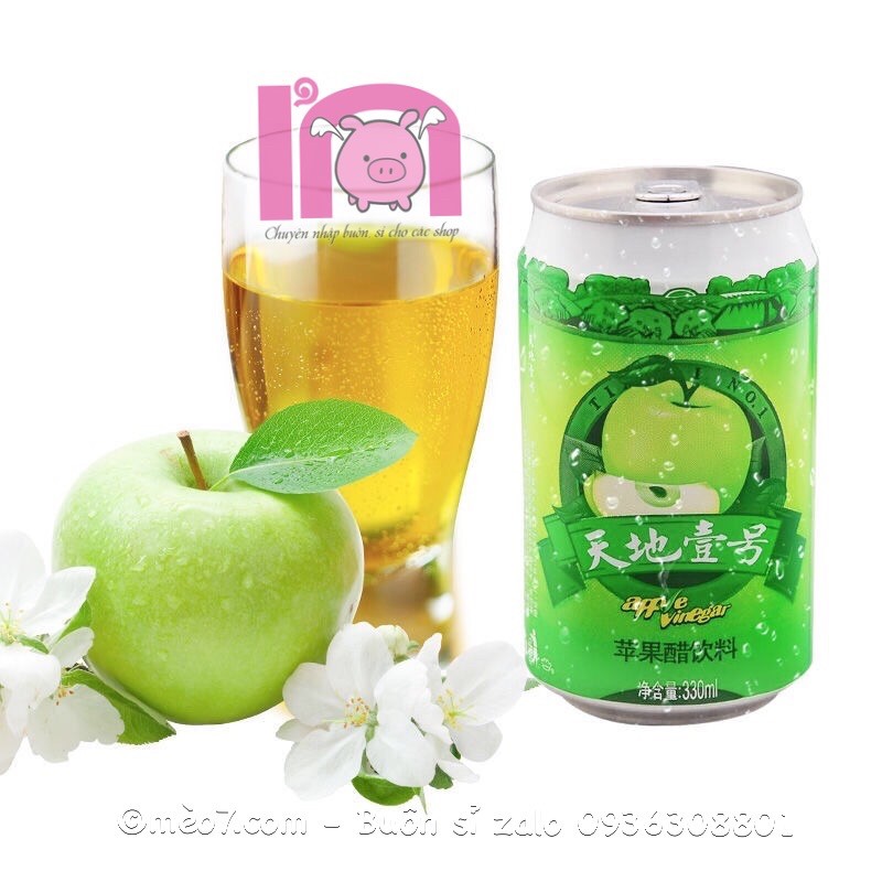 ivn159 Nước Táo Lên Men Tian Di No 1 - 330ml nước uống giấm táo giảm cân tốt cho sức khoẻ thiên địa nhất hạo có tem nhãn