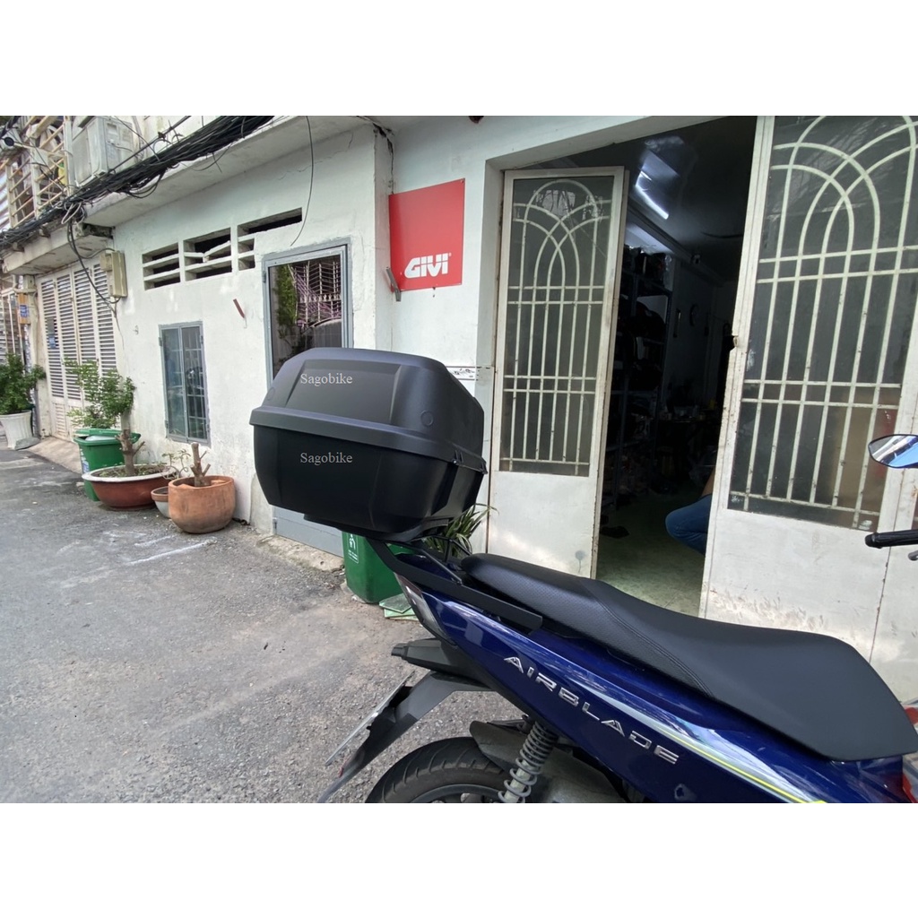 Thùng xe Airblade 150 , thùng Givi E43NTL và baga Air Blade 2020, hàng givi chính hãng, bảo hành 2 năm