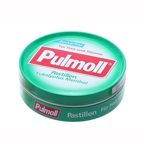 Kẹo ngậm ho không đường vị Bạc hà hiệu Pulmoll – hộp 50g