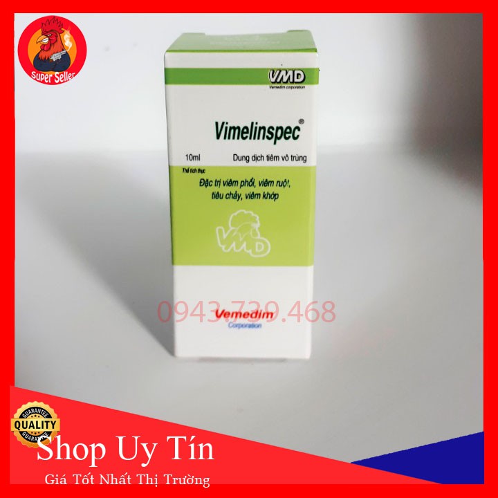 Vimelinspec 10ml-Chích Gà Đá Khò Khè Sỗ Mũi-Gà Bị Cựa