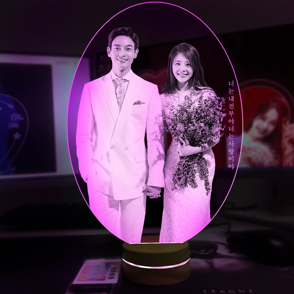 Quà tặng Đèn led 3D thiết kế theo yêu cầu [Mẫu Hàn]