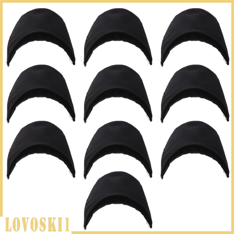 [LOVOSKI1]5 Pairs Large Suits Shoulder Pads for Women Men Coats &amp; Jackets Black