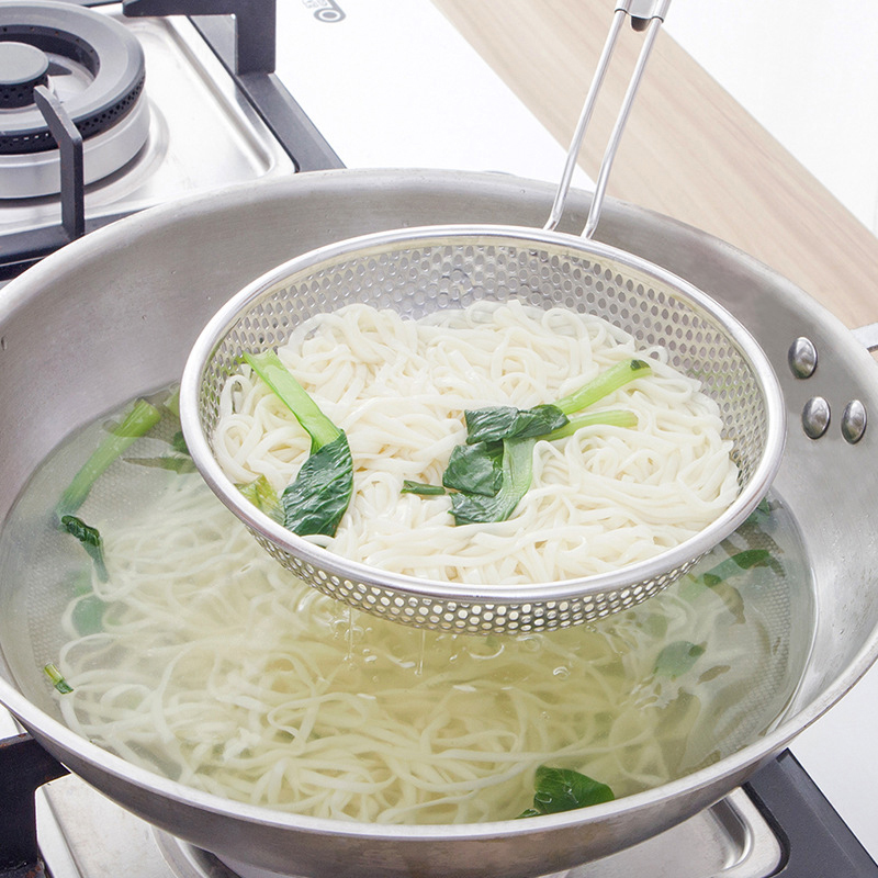 Colander Vá vớt mì nui pasta có bộ lọc dùng trong nấu ăn