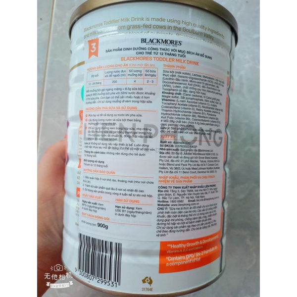 SỮA BLACKMORES NHẬP KHẨU 1, 2, 3