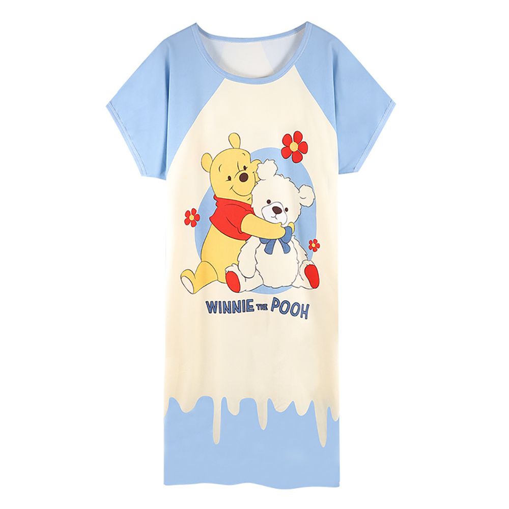 Đầm Ngủ Tay Ngắn Dáng Rộng In Họa Tiết Hoạt Hình Dễ Thương Thời Trang Mùa Hè Cho Nữ | BigBuy360 - bigbuy360.vn