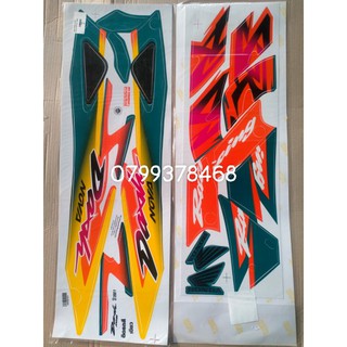 tem nova dash đời cao 201 ( màu xanh cam trắng )