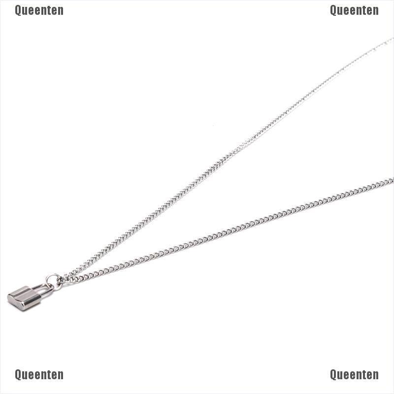 ★Vòng cổ Mặt Ổ Khóa Bằng Thép Không Gỉ