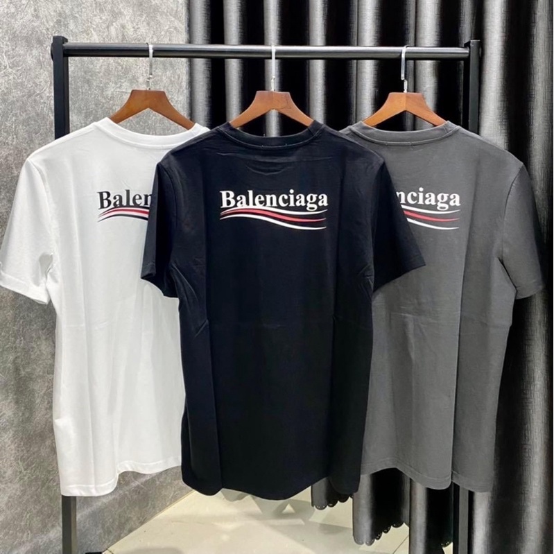 Áo thun - Balenciaga - BALENCIAGA WAVE LOGO PRINTED T-SHIRT