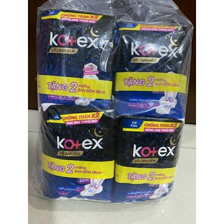 Băng vệ sinh Kotex siêu mỏng cánh tặng kèm 2 miếng kotex night