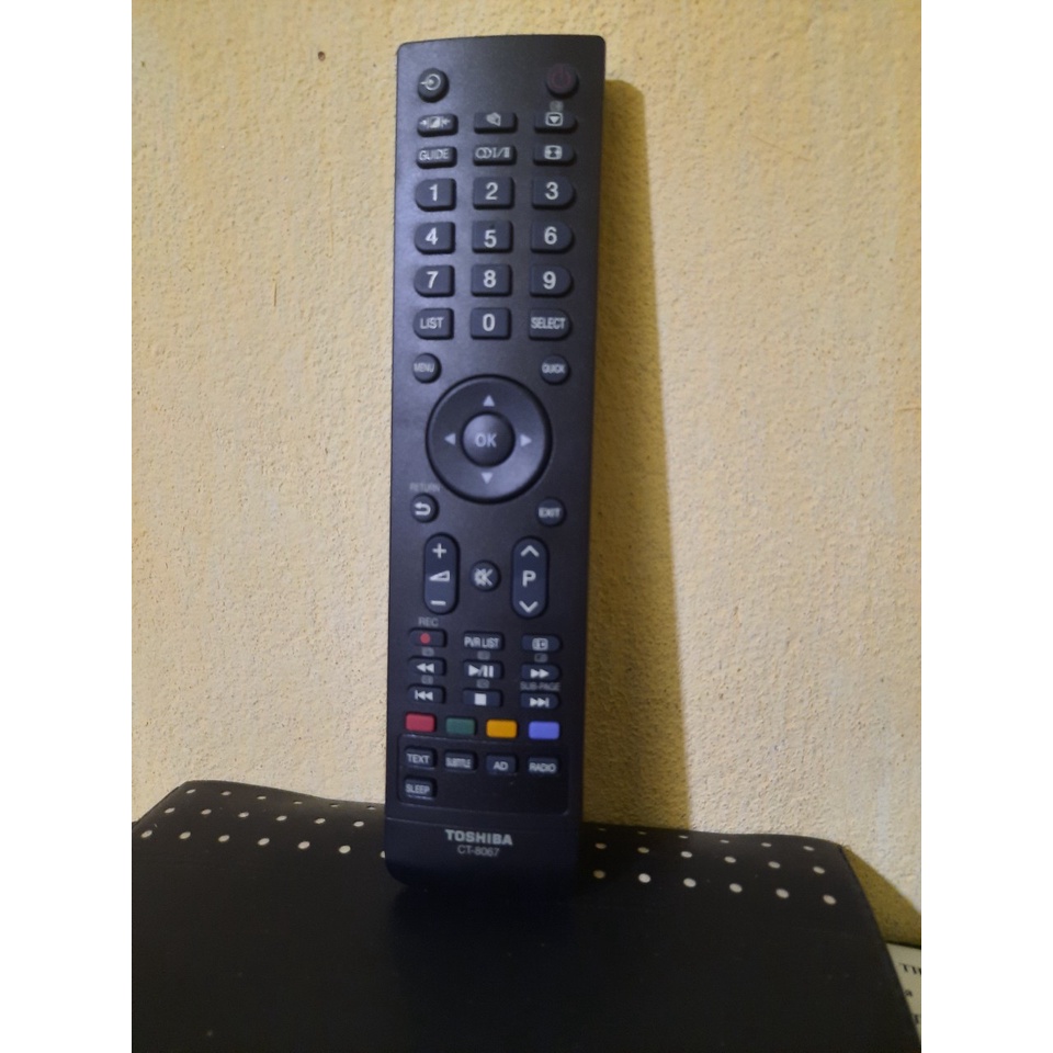 Remote Điều khiển tivi Toshiba CT 8067- Hàng chính hãng 100% Tặng kèm Pin!!!