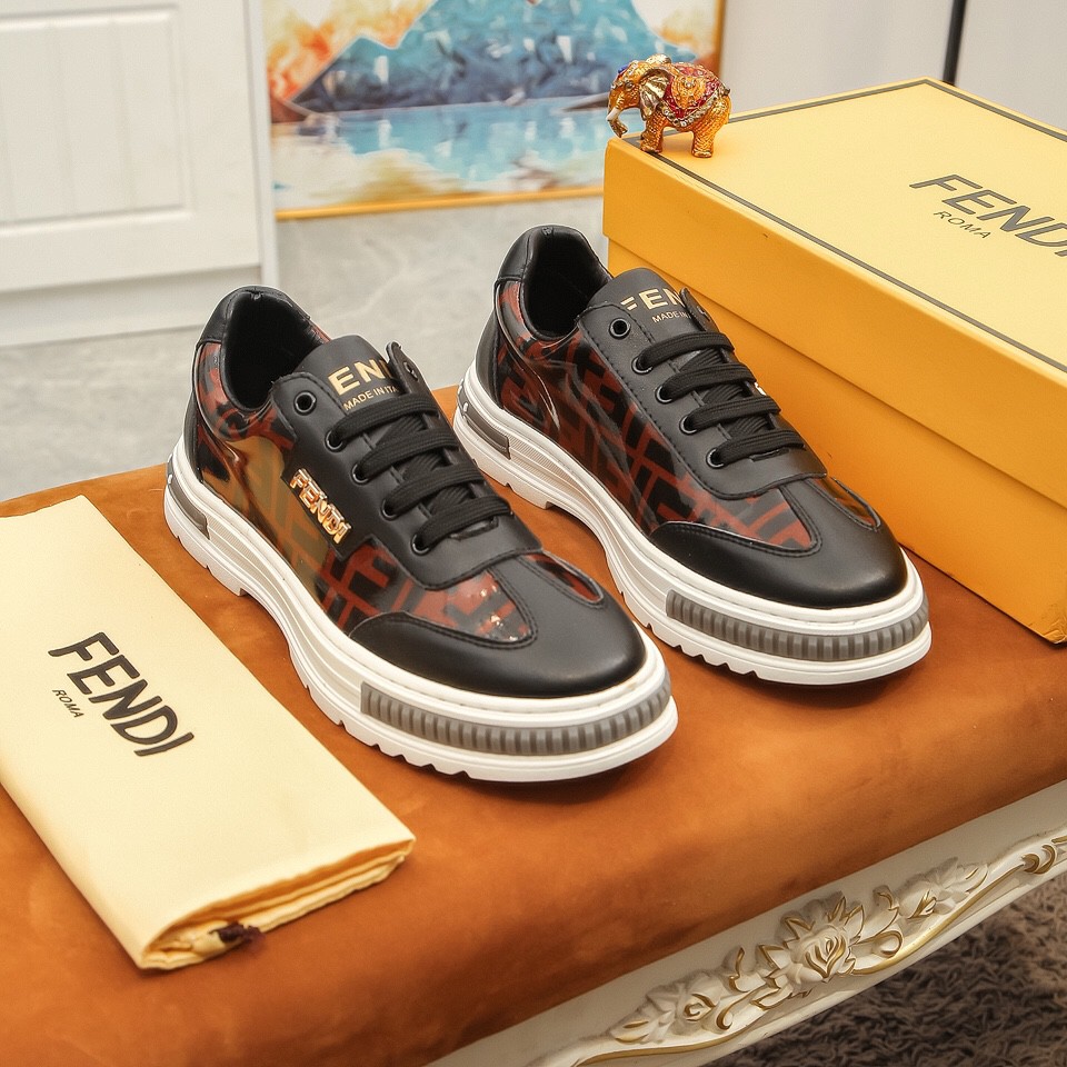 Giày sneakers nam da thật FENDI FD thiết kế thể thao, cá tính và ấn tượng