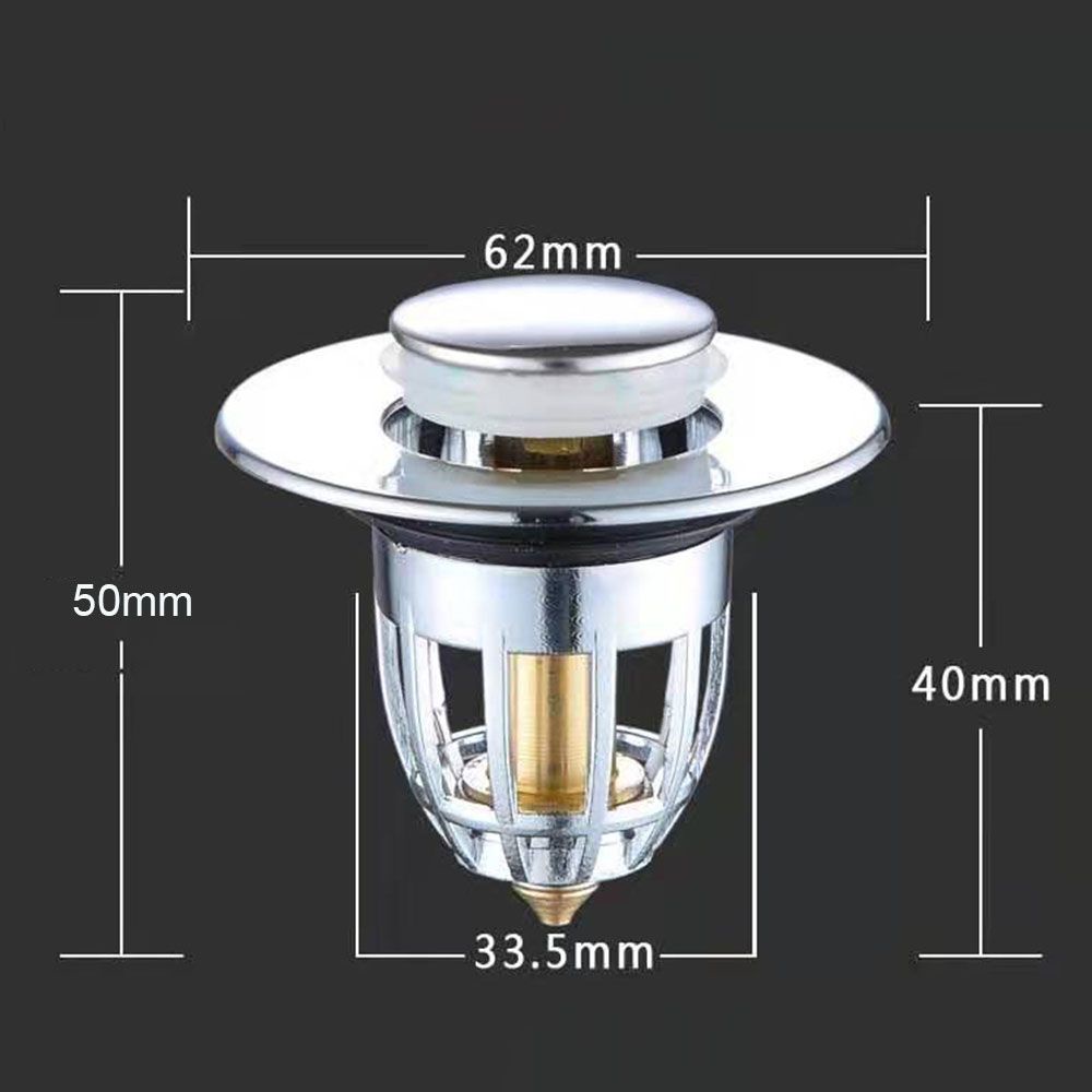 Nắp đậy cống thoát nước bồn rửa chén nhà bếp/phòng tắm chống tắc nghẽn dễ lắp đặt thông dụng
