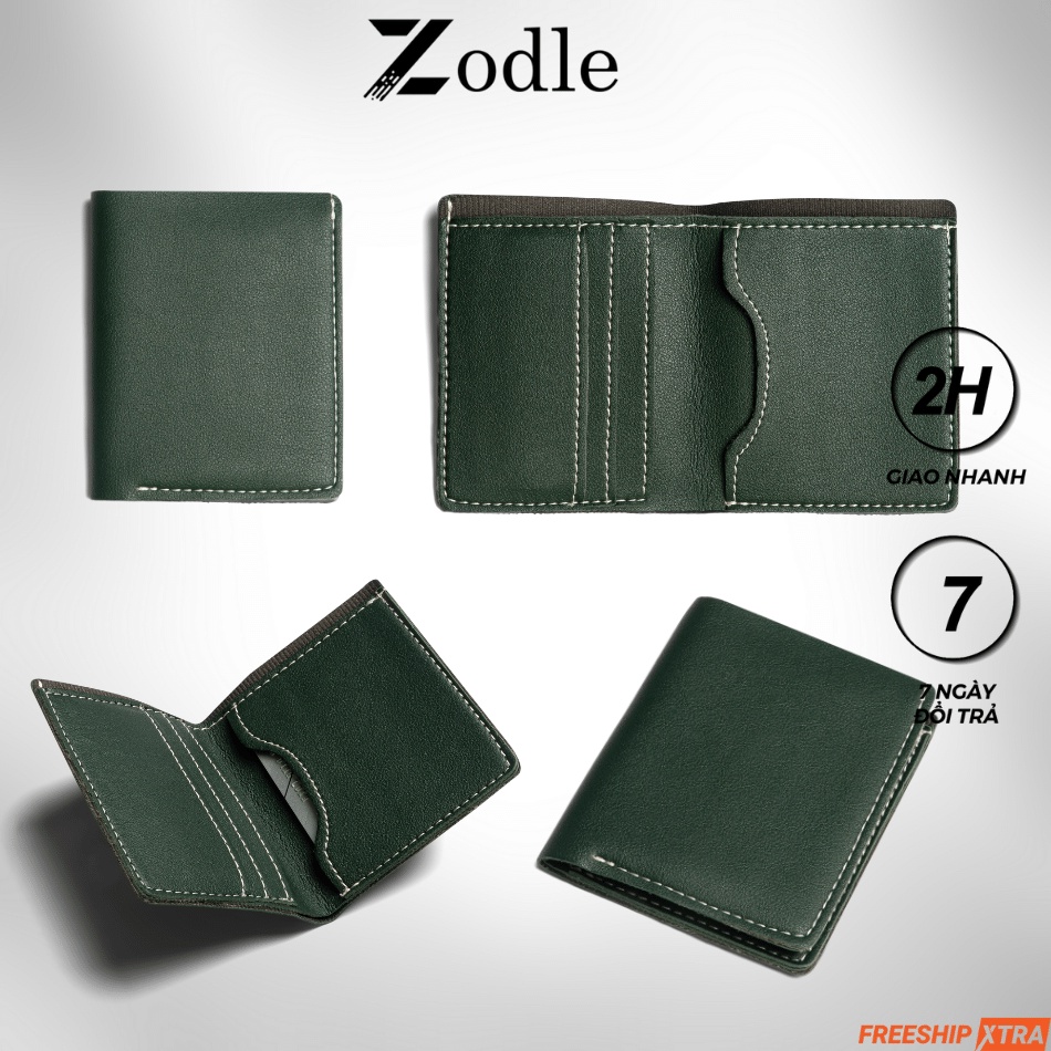 Bóp Ví Nam Mini Ví Da Nam nhỏ gọn cầm tay đựng tiền thẻ nhiều ngăn thời trang Zodle MN02