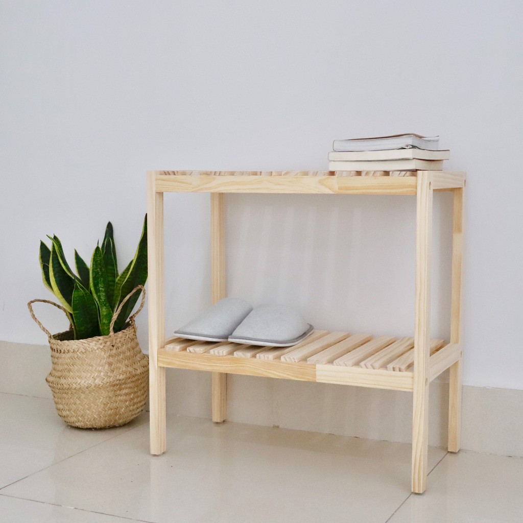 Kệ Đa Năng Bench Bằng Gỗ Nội Thất Kiểu Hàn Lắp Ráp