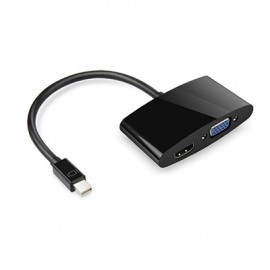 [FREESHIP 99K]_CÁP MINI DISPLAYPORT -> HDMI + VGA UNITEK (Y-6328BK)