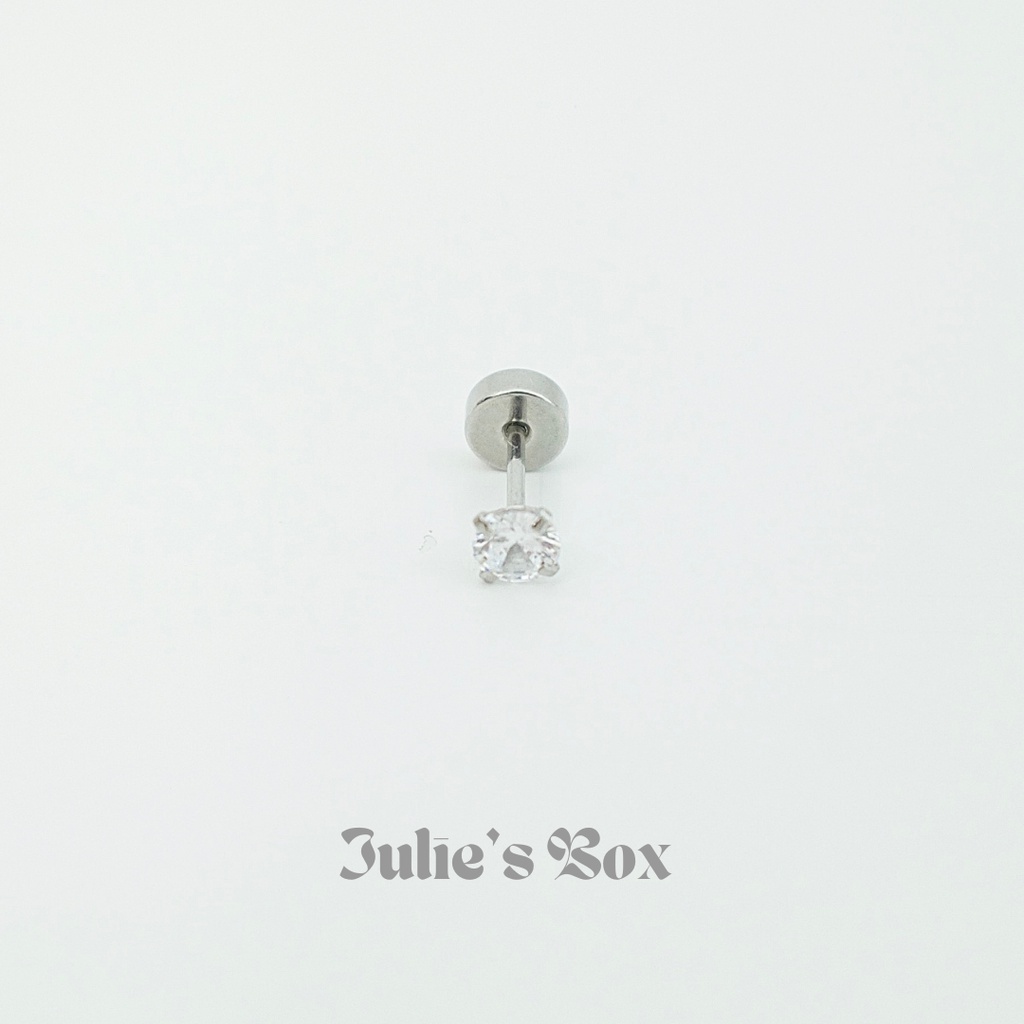 [COMBO] Tiết Kiệm 10-15K Set Khuyên Tai Nam Titan Unisex Không Đen Không Ngứa Không Gỉ Sét Không Dị Ứng julies box