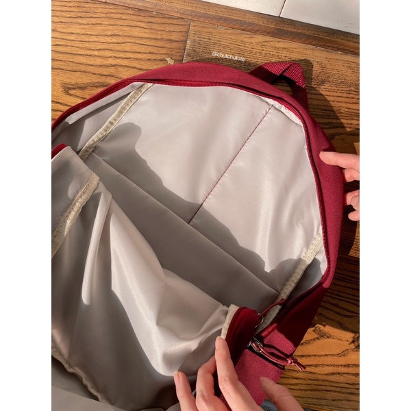 BL191-193/[HÀNG MỚI VỀ] Balo thời trang thời thượng 2 ngăn to MRMI hàn quốc 3 màu đen đỏ trắng vải bền mịn đựng laptop