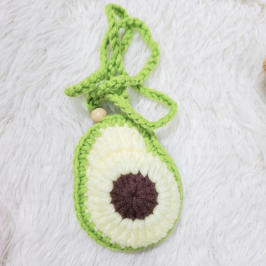 [Chọn mẫu] Túi len đựng tỏi cho trẻ sơ sinh tránh vía có dây đeo handmade.
